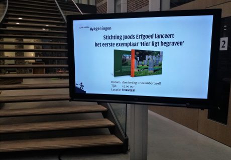 Boekwerk over de Joodse begraafplaats in Wageningen verschenen