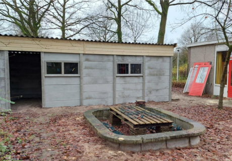 Nieuwe berging Speel-O-Theek