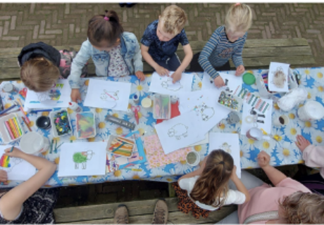Stadsboerderij educatie met Groene Wiel
